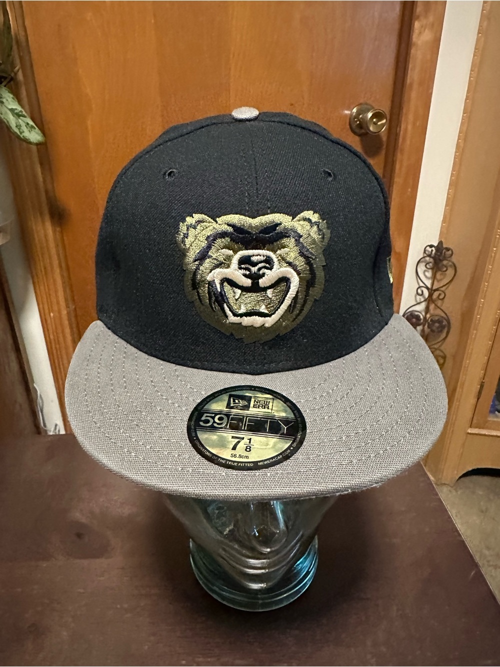 New Era 5950 Mobile BayBears Black & Olive Green 7 1/8 Fitted Cap